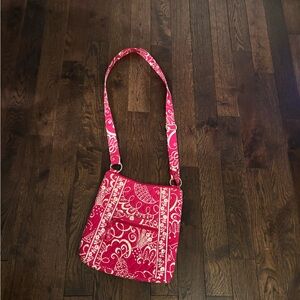 Vera Bradley Pink and White Crossbody Bag